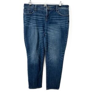 Chico’s So Slimming® Girlfriend Jeans – Classic Blue Denim Slim-Leg Ankle Style